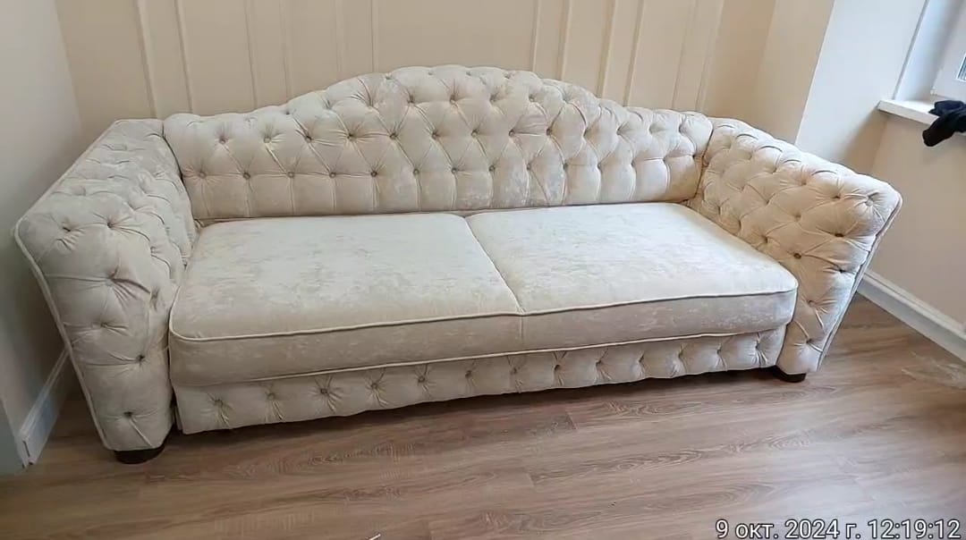 Замена обивки дивана на дому. Белоярский